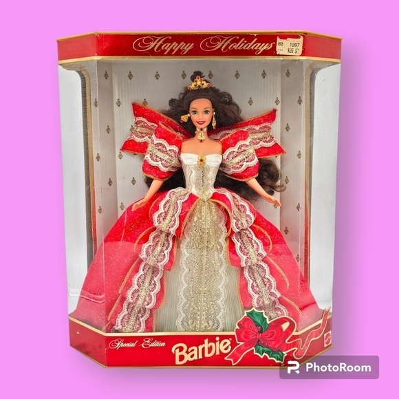 Barbie Happy Holidays Doll Special Edition 10th Aniversary Hallmark - Picture 1 of 8